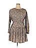 Rebecca Taylor 100% Silk Tan Casual Dress Size 10 - photo 1