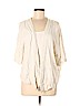 Allison Joy 100% Rayon White Cardigan Size M - photo 1