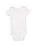 Carter's 100% Cotton White Short Sleeve Onesie Size Newborn - photo 1