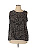 Dana Buchman 100% Polyester Black Sleeveless Blouse Size 2X - photo 1