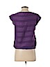 Ann Taylor LOFT Outlet 100% Rayon Purple Short Sleeve Blouse Size XXS (petite) - photo 2