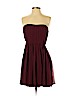 Alice + Olivia 100% Silk Burgundy Cocktail Dress Size 8 - photo 1