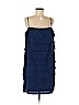 Ann Taylor LOFT 100% Silk Blue Cocktail Dress Size 12 - photo 1