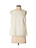 Ann Taylor LOFT Outlet 100% Polyester Ivory Sleeveless Blouse Size S - photo 1