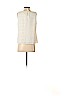 Ann Taylor LOFT Outlet 100% Polyester Ivory Sleeveless Blouse Size S - photo 2