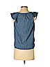 Old Navy 100% Cotton Blue Sleeveless Blouse Size XS - photo 2