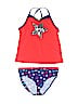 Lands' End Stars Red Two Piece Swimsuit Size 16 - photo 1