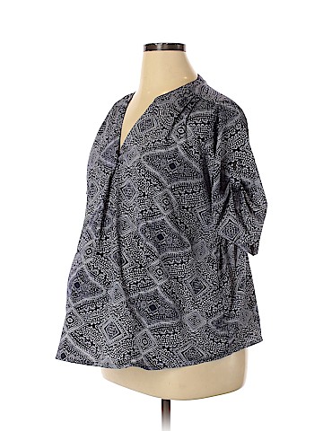 Times Two Maternity 3/4 Sleeve Blouse (view 1)