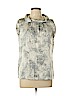 Ann Taylor Gray Sleeveless Silk Top Size L (petite) - photo 1