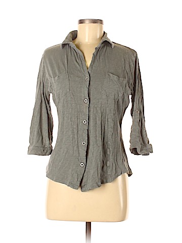 Carve Designs 3/4 Sleeve Button-Down Shirt (view 1)