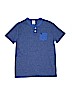Abercrombie Solid Blue Short Sleeve Henley Size XL (kids) - photo 1