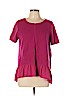 Ann Taylor LOFT Outlet 100% Cotton Pink Short Sleeve Top Size L (petite) - photo 1