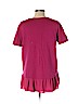 Ann Taylor LOFT Outlet 100% Cotton Pink Short Sleeve Top Size L (petite) - photo 2