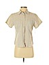 Liz Claiborne Tan Short Sleeve Button-Down Shirt Size 6 (petite) - photo 1