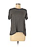 Ann Taylor LOFT 100% Polyester Black Short Sleeve Top Size S (petite) - photo 1