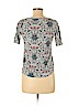 Ann Taylor LOFT 100% Cotton Gray Short Sleeve Top Size S (petite) - photo 2