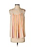 Ann Taylor LOFT 100% Polyester Tan Sleeveless Blouse Size S (petite) - photo 1