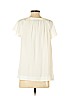 Ann Taylor LOFT 100% Polyester White Short Sleeve Blouse Size M (petite) - photo 2