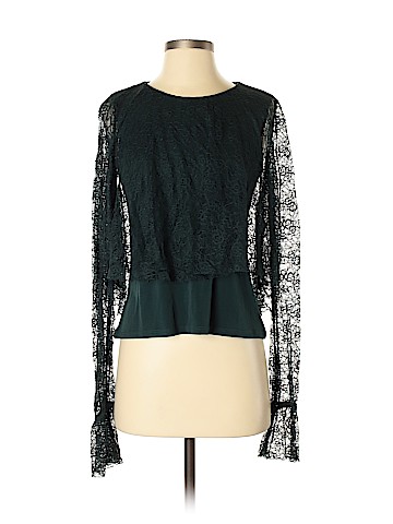 Zara W&B Collection Long Sleeve Blouse (view 1)
