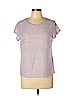 Simply Vera Vera Wang Purple Short Sleeve Top Size L (petite) - photo 1
