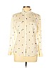 Ann Taylor LOFT 100% Cotton Tan Long Sleeve Button-Down Shirt Size L (petite) - photo 1