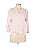 Old Navy Pink Long Sleeve Blouse Size L (petite) - photo 1
