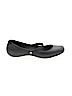 Crocs Solid Black Flats Size 9 - photo 1