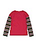 Holiday Time Stripes Graphic Red Long Sleeve T-Shirt Size 10 - 12 - photo 2