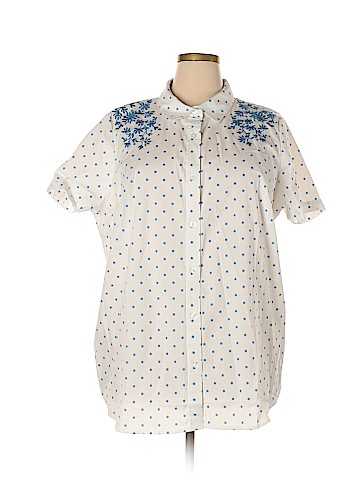 Woman Within Short Sleeve Button-Down Shirt (view 1)