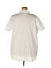 Woman Within 100% Cotton White Short Sleeve Button-Down Shirt Size 24 - 22 - photo 2