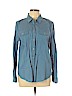 MICHAEL Michael Kors 100% Cotton Blue Long Sleeve Blouse Size XL - photo 1