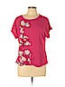 Apt. 9 Pink Short Sleeve Blouse Size L (petite) - photo 1