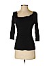 Deletta Black 3/4 Sleeve Top Size XS (petite) - photo 1