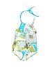 Tea Floral Ivory One Piece Swimsuit Size 3 - photo 1