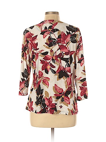 JM Collection 3/4 Sleeve Top (view 2)