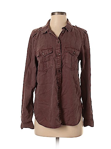 American Eagle Outfitters Long Sleeve Button-Down Shirt (view 1)