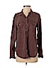 American Eagle Outfitters 100% Lyocell Brown Long Sleeve Button-Down Shirt Size S (petite) - photo 1