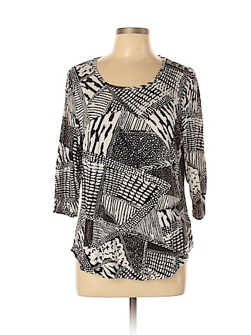 JM Collection 3/4 Sleeve Top (view 1)