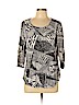 JM Collection Black 3/4 Sleeve Top Size XL (petite) - photo 1