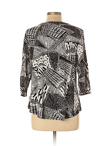 JM Collection 3/4 Sleeve Top (view 2)