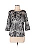 a.n.a. A New Approach 100% Polyester Black 3/4 Sleeve Blouse Size M (petite) - photo 1
