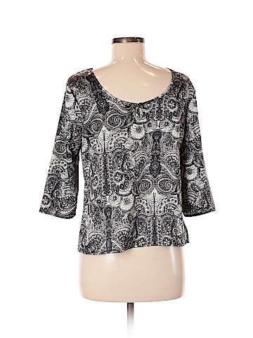 a.n.a. A New Approach 3/4 Sleeve Blouse (view 2)