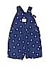 Carter's 100% Cotton Blue Overall Shorts 3-6 MO / 6 MO - photo 1