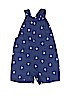 Carter's 100% Cotton Blue Overall Shorts 3-6 MO / 6 MO - photo 2