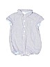 Janie and Jack 100% Cotton Print Blue Short Sleeve Onesie Size 0-3 mo - photo 1