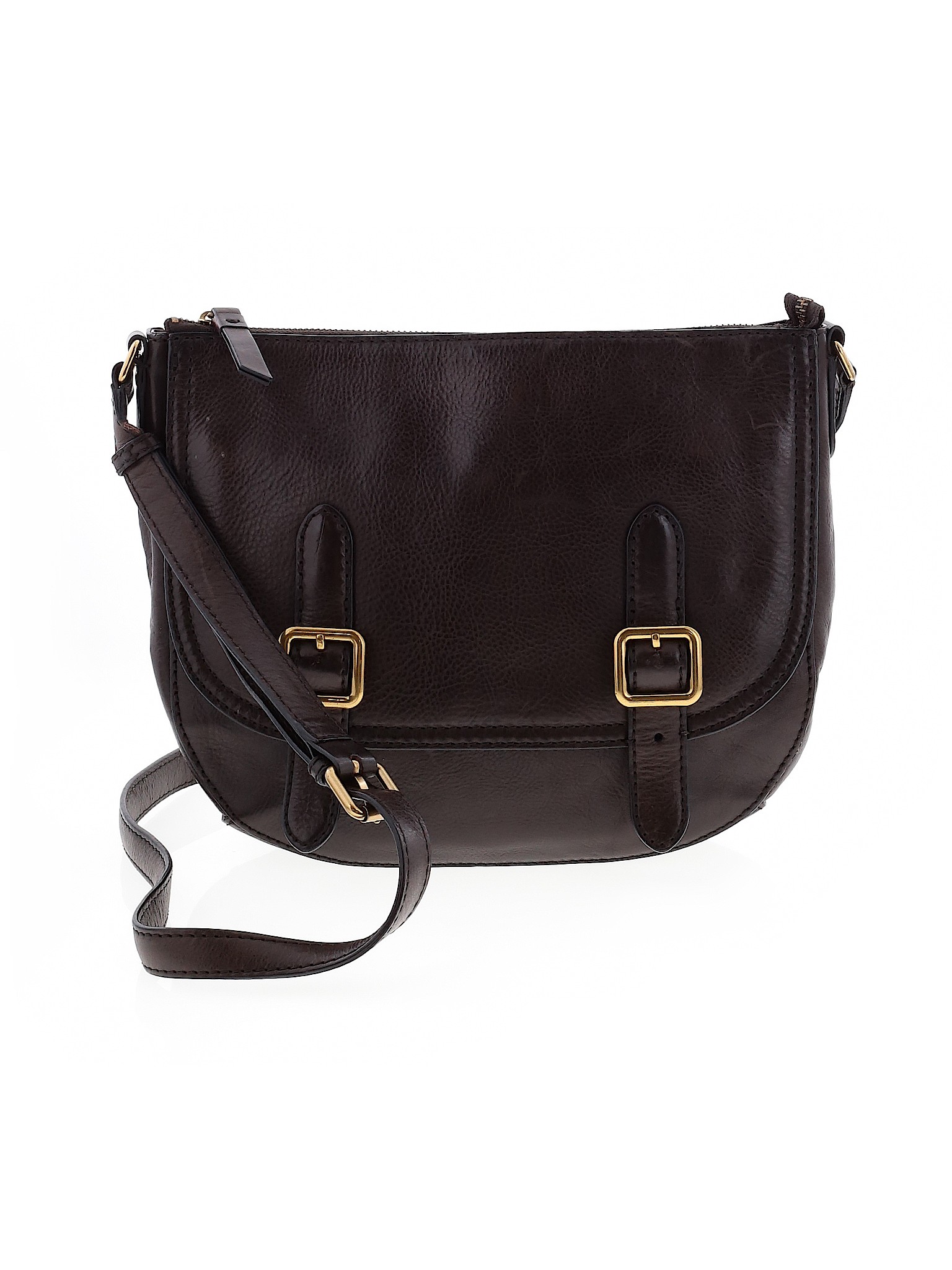 frye brown leather crossbody bag