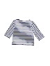 Carter's 100% Cotton Hearts Stripes Graphic Blue Long Sleeve T-Shirt 3-6 MO / 6 MO - photo 2