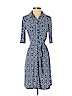Laundry by Shelli Segal Blue Casual Dress Size 4 - photo 1