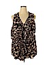 Calvin Klein 100% Polyester Brown Sleeveless Blouse Size 2X - photo 1