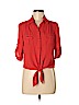 Forever 21 100% Polyester Red 3/4 Sleeve Blouse Size M - photo 1
